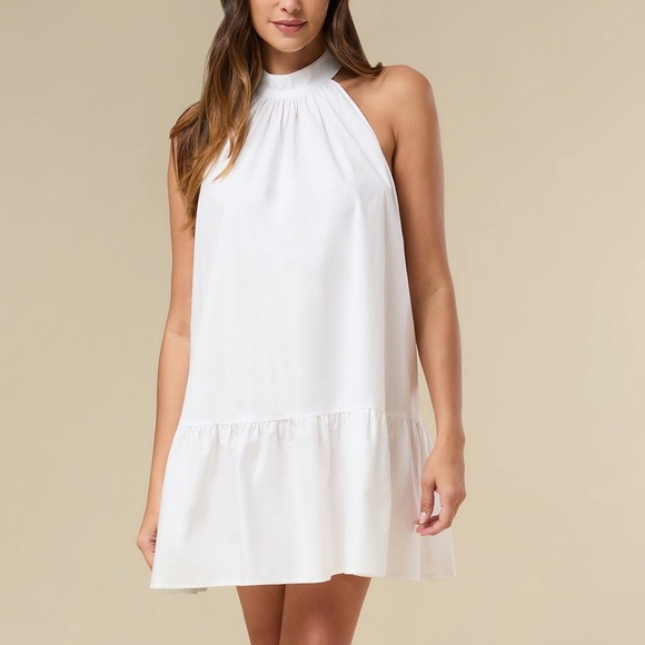 Rachel Parcell Dresses & Skirts - NWT Rachel Parcell White Halter Mini Dress Size XS